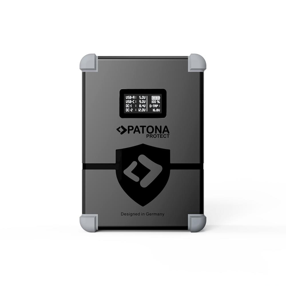 PATONA PROTECT V‑Mount Akku V99‑PD100 99 Wh USB‑C USB‑A D‑Tap 2×DC‑out PATONA PROTECT V‑Mount Akku V99‑PD100 99 Wh USB‑C USB‑A D‑Tap 2×DC‑out