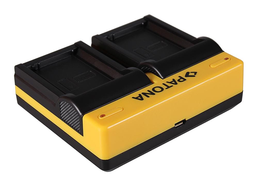 PATONA Dual Ladegerät für Canon LP‑E10 EOS EOS1100D EOS‑1100D Rebel T3 LP‑E10 Kiss X50 inkl. Micro‑USB