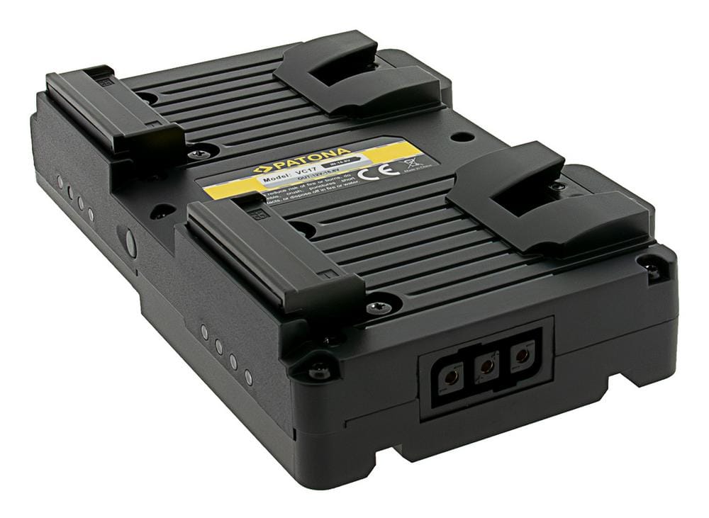 PATONA Hot Swap V-Mount Adapter für 2 PATONA Nano Akkus inkl. Ladefunktion D-Tap