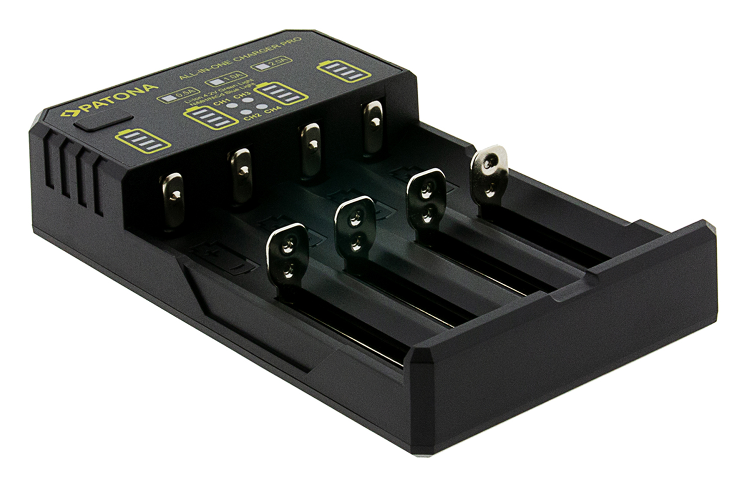 PATONA USB Ladegerät für Rundzellen CR123A 14500 16340 18650 22650 26650 Micro AAA Mignon AA