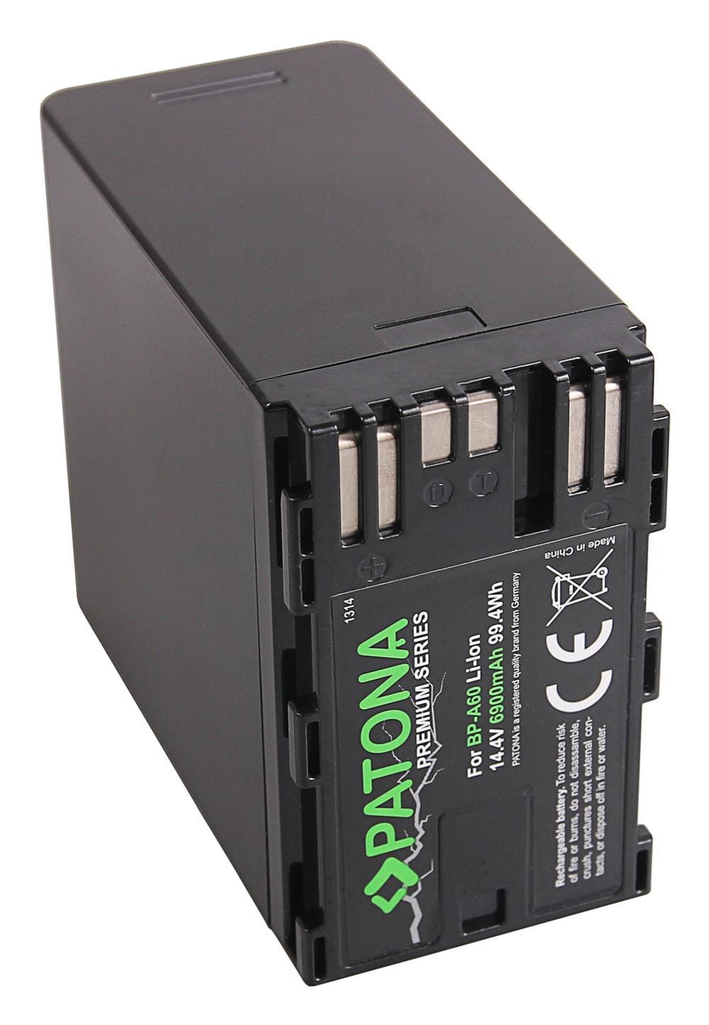 PATONA Premium Akku für Canon BP-A60 EOS C200 C200B C200 PL C300 Mark II XF705 CA-CP200L 6900mAh