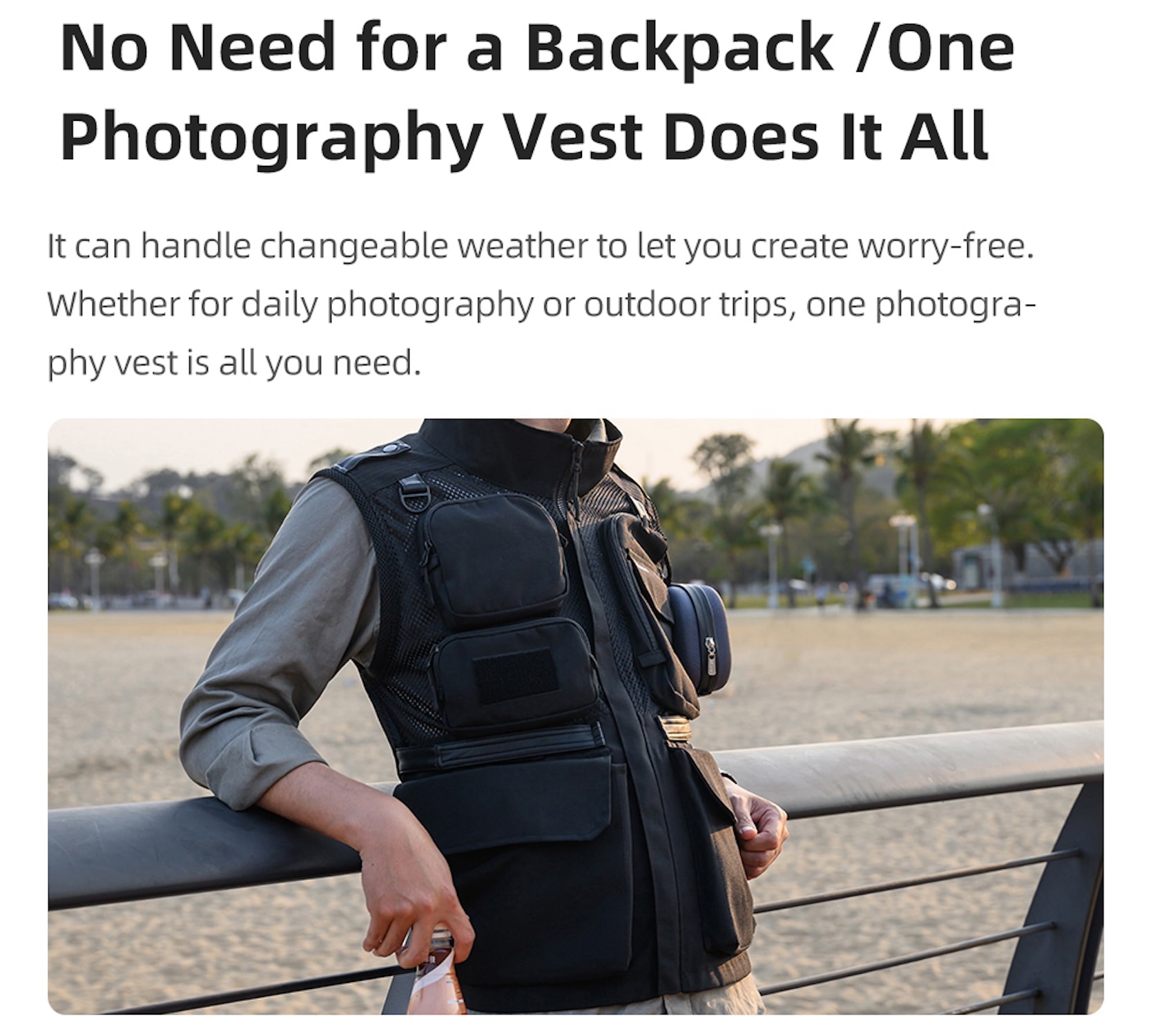 Weste für Fotografen Fotojacke Outdoor unisex Weste für Fotografen Fotojacke Outdoor unisex