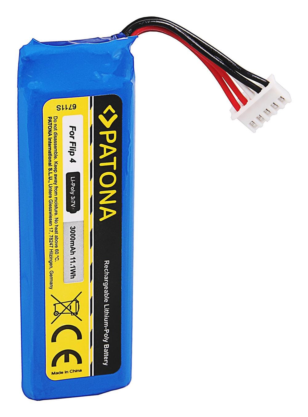 PATONA Akku für JBL Flip 4 Flip 4 Special Edition GSP872693 01