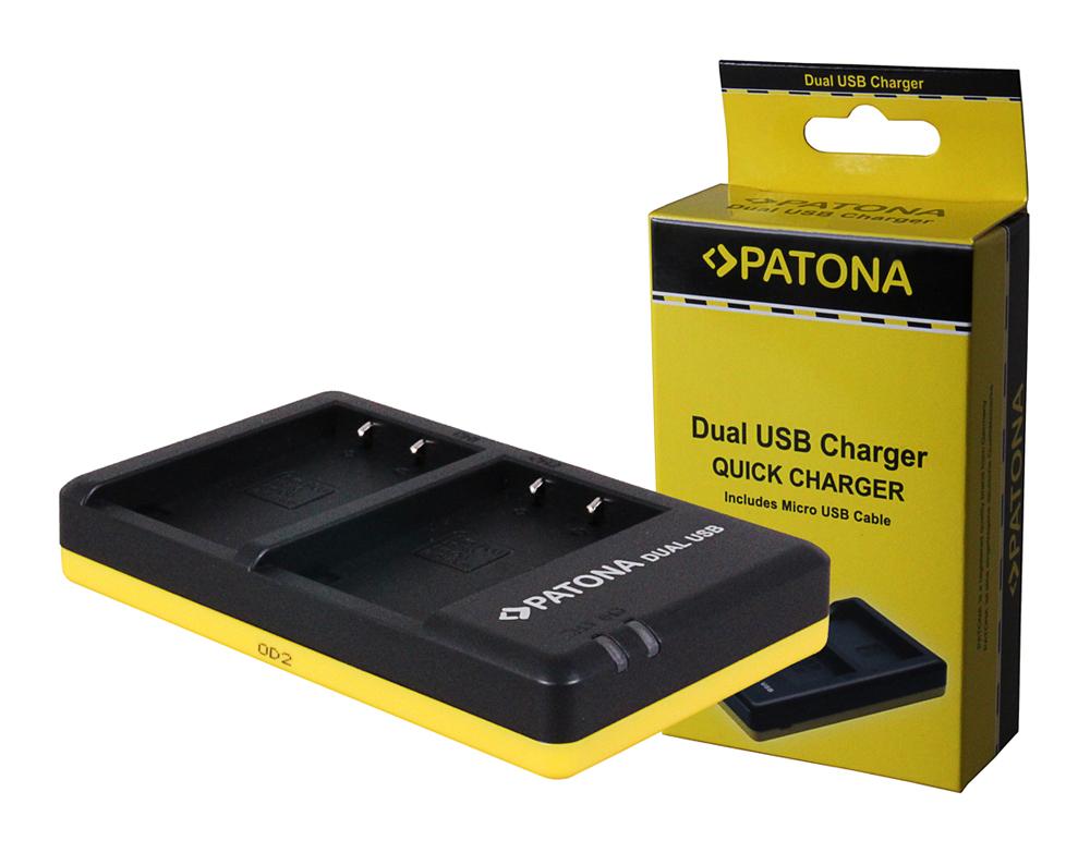PATONA Dual Schnell-Ladegerät für Olympus BLS5 inklusive Micro-USB Kabel PATONA Dual Schnell-Ladegerät für Olympus BLS5 inklusive Micro-USB Kabel