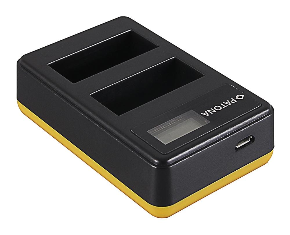 PATONA Dual LCD USB Ladegerät für Canon LP-E8 550D 600D 650D 700D