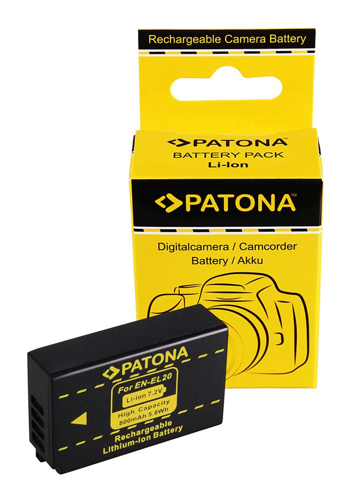 PATONA Akku für Nikon 1J1 EN-EL20 1 J-1 J1 BATTERIE ACCU Nikon ENEL20 PATONA Akku für Nikon 1J1 EN-EL20 1 J-1 J1 BATTERIE ACCU Nikon ENEL20