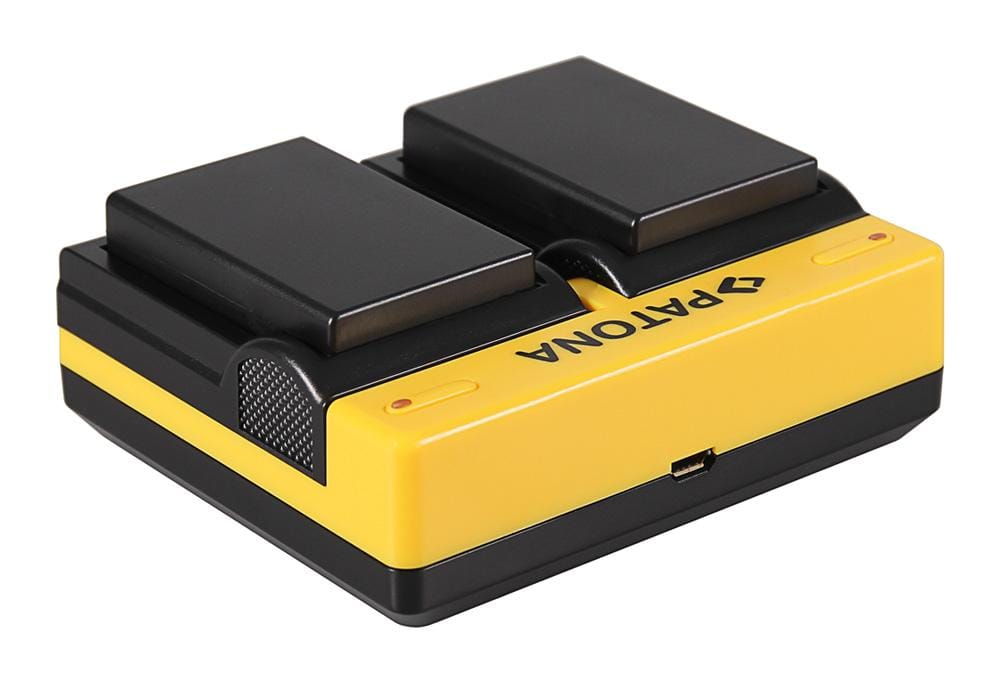 PATONA Dual Ladegerät für Nikon EN-EL9 D40 D40x D5000 D60 inkl. Micro-USB Kabel