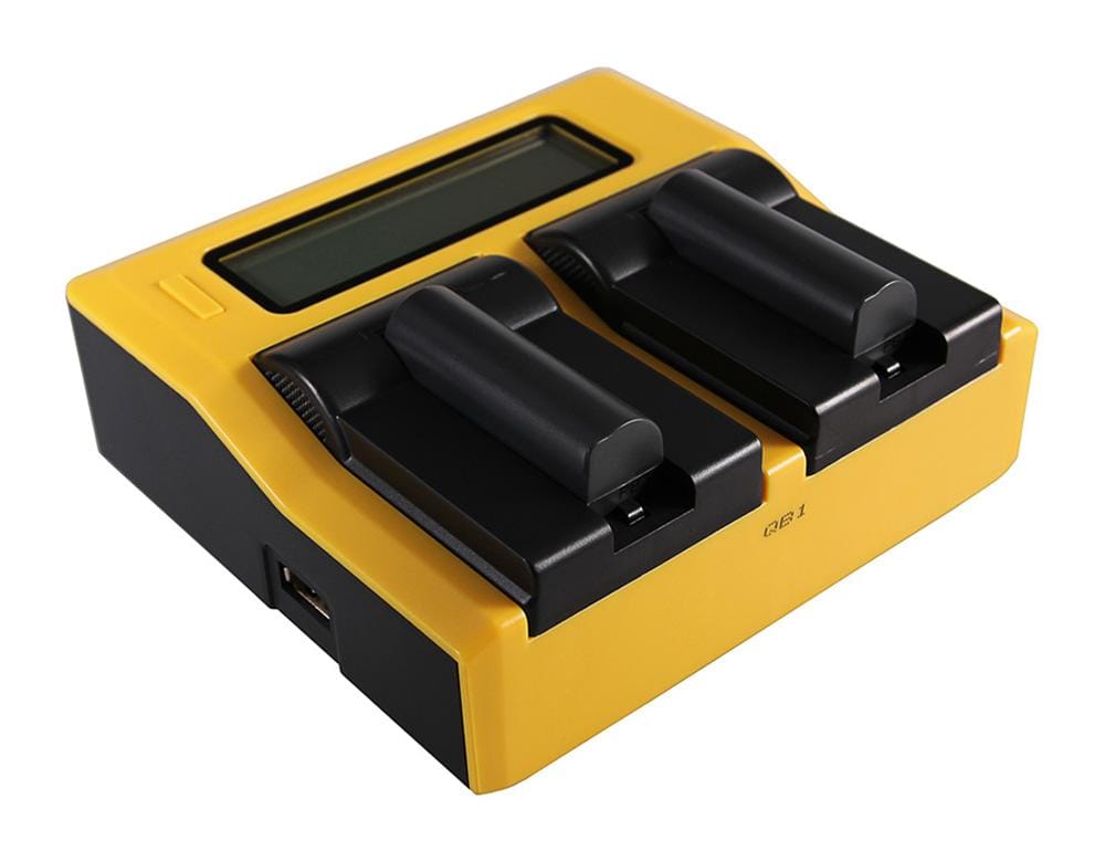 PATONA Dual LCD USB Ladegerät für Konica Minolta Samsung NP-700 Dimage DGX50K DG-X50-K DGX50R