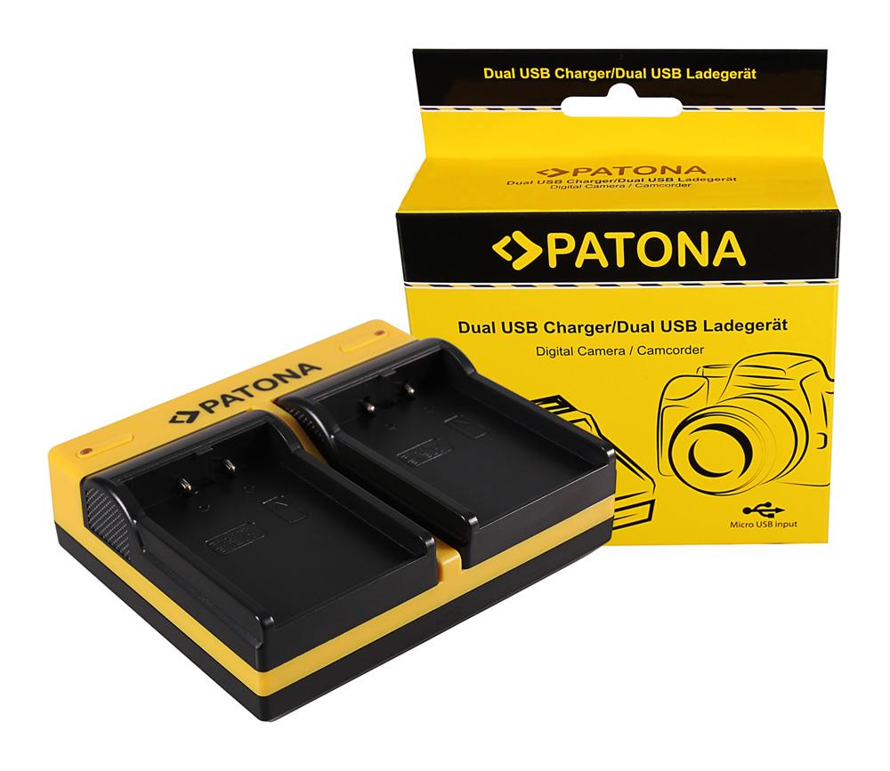 PATONA Dual Ladegerät für Nikon EN-EL2 CoolPix 2500 3500 SQ inkl. Micro-USB Kabel