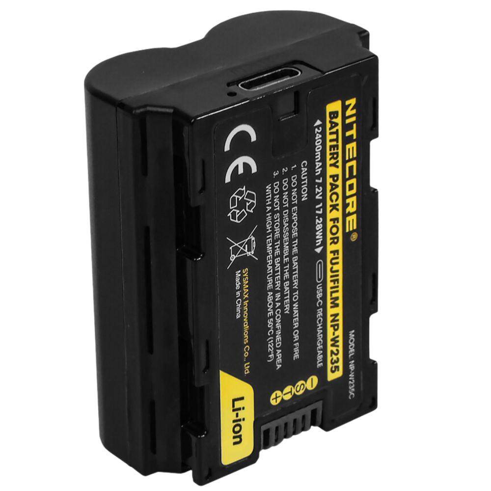 Nitecore Akku für Fujifilm NP-W235C 2400mAh 7.2V 16.2Wh Nitecore Akku für Fujifilm NP-W235C 2400mAh 7.2V 16.2Wh