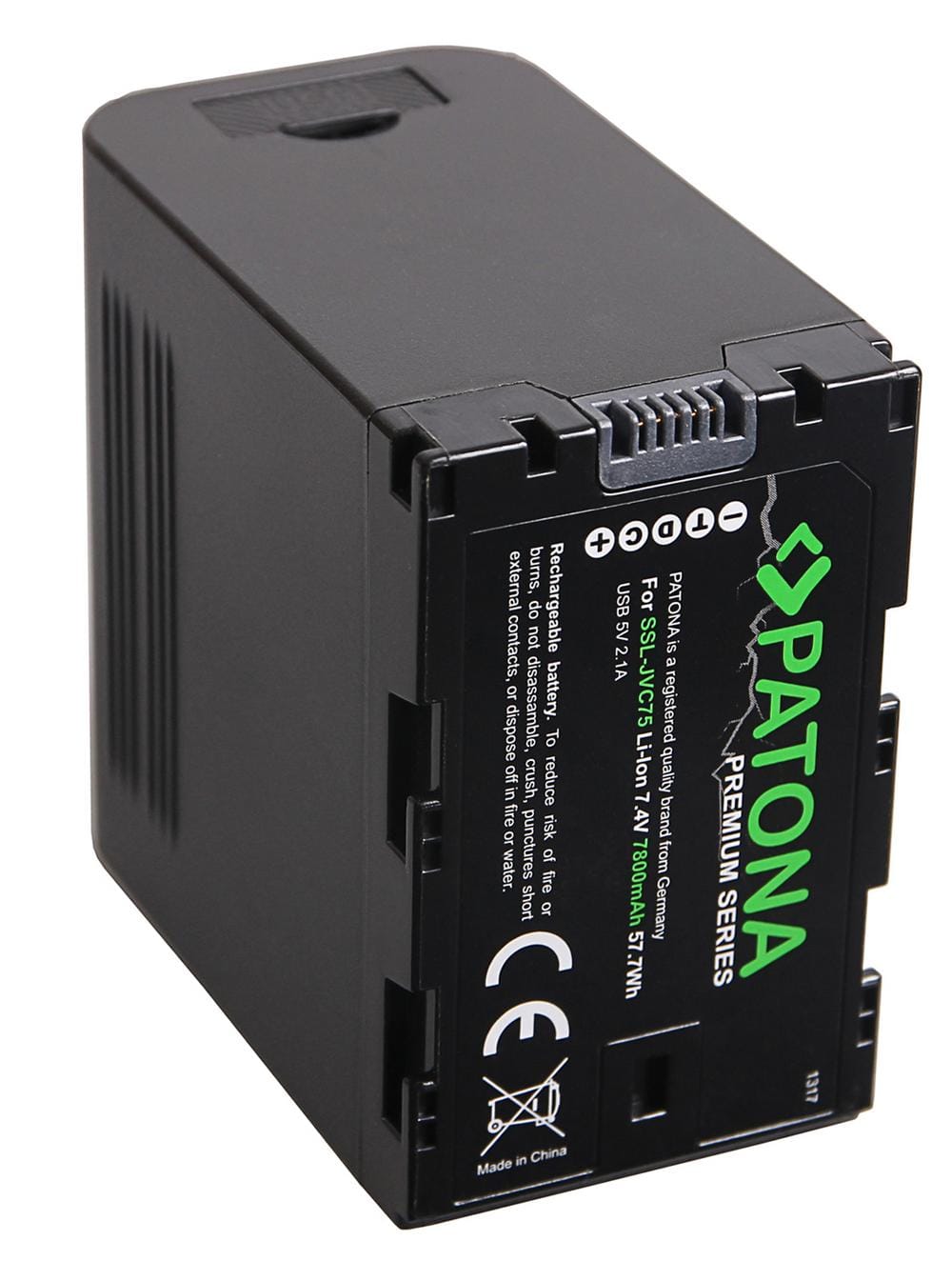 PATONA Premium Akku für JVC SSL-75 SSL-JVC50 SSL-JVC75 HM600 HM650 LG-Zellen