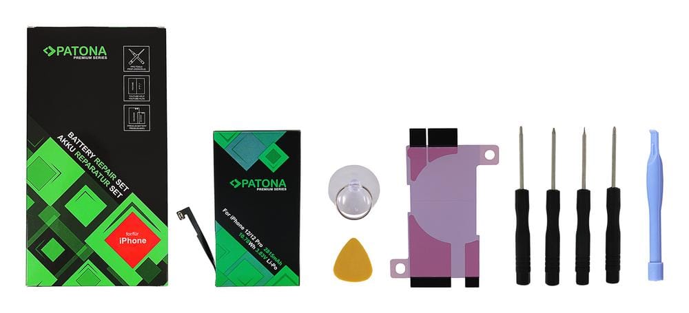 PATONA Premium Akku für Apple iPhone 12 12 Pro A2172 A2341 A2402 A2403 A2404 A2406 A2407 A2408 inkl.