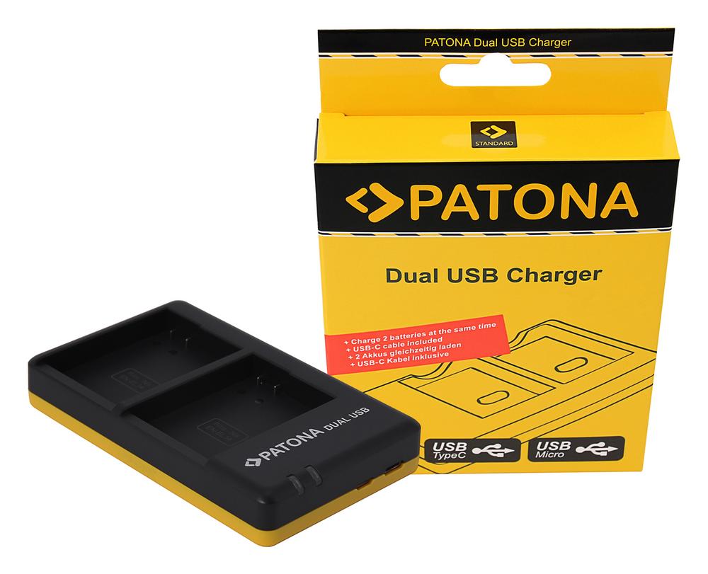 PATONA Dual Schnell-Ladegerät für Nikon EN-EL14 ENEL14 inkl. USB-C Kabel PATONA Dual Schnell-Ladegerät für Nikon EN-EL14 ENEL14 inkl. USB-C Kabel
