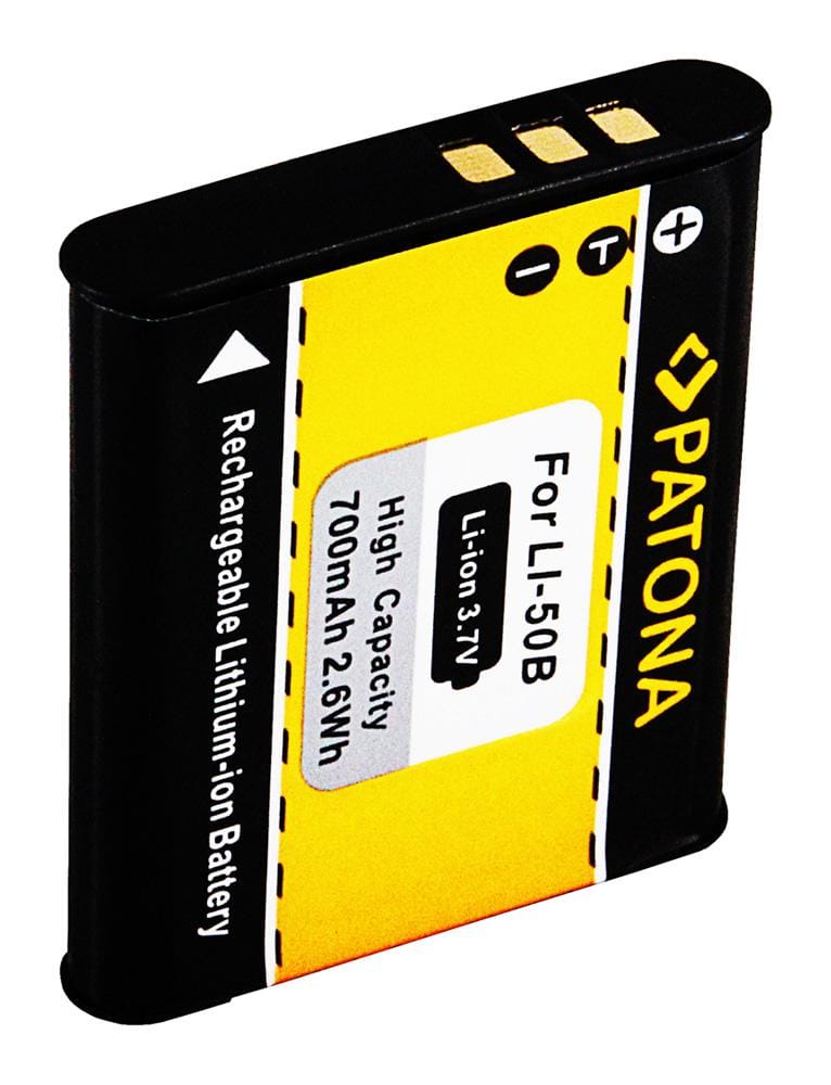 PATONA Akku für Olympus Li50B RICOH DB100 Pentax WG-8 D-Li92 mju 850S