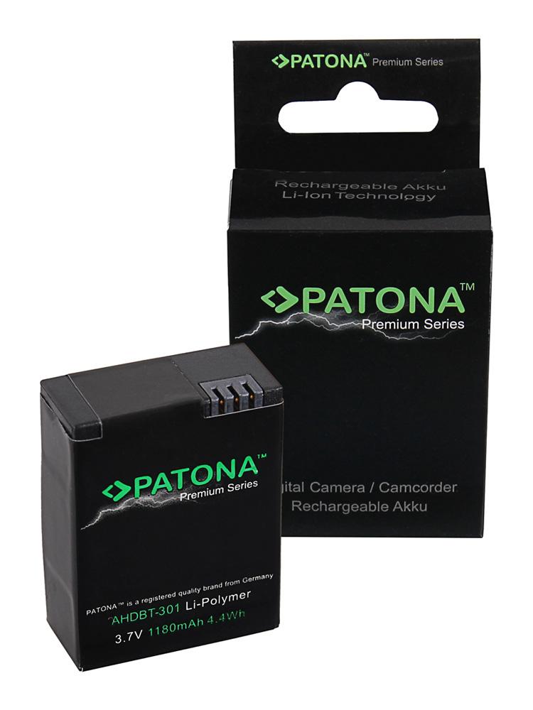 PATONA Premium Akku für GoPro HD Hero 3+ AHDBT302 AHDBT301 AHDBT201 PATONA Premium Akku für GoPro HD Hero 3+ AHDBT302 AHDBT301 AHDBT201