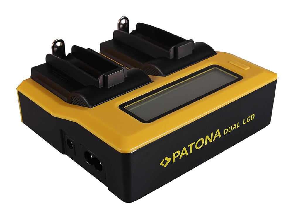 PATONA Dual LCD USB Ladegerät für 18650 Zellen ICR18650-26F INR18650F1L NCR18650B US18650V US18650VTC5 US18650VTC6