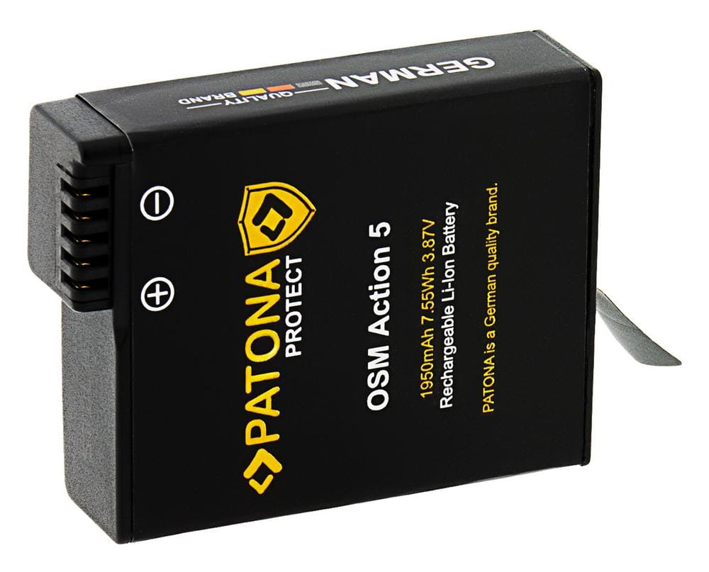 PATONA PROTECT Akku für DJI Osmo Action 3 4 5 und DJI Osmo 360