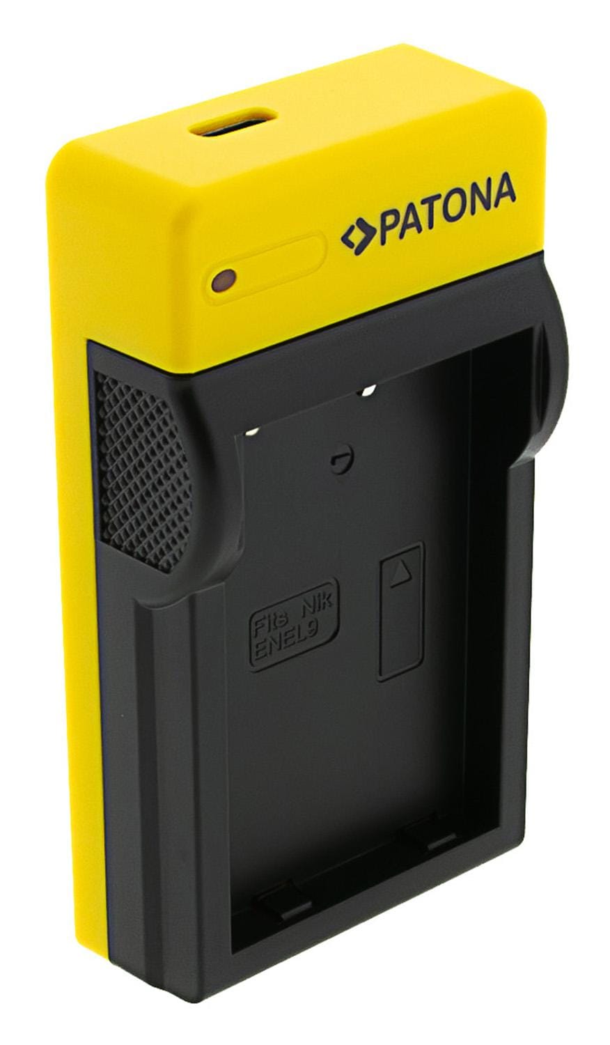 PATONA Slim USB Ladegerät mit USB-C Input für Nikon EN-EL9 D40 D40x D5000 D60