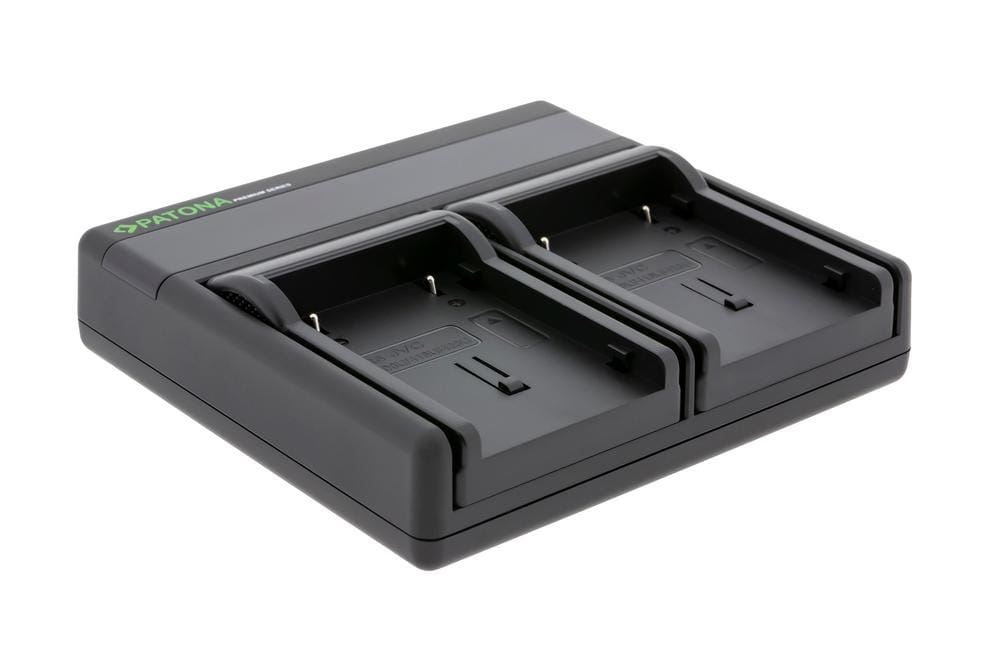 PATONA Premium Dual PD Performance Ladegerät für JVC BN-V408U inkl. USB-C input/output