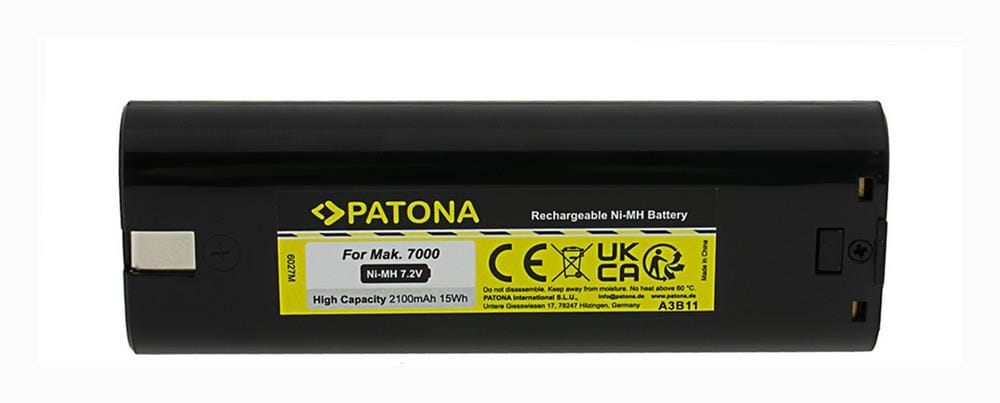 PATONA Akku für Makita Werkzeuge 7,2 V 2100 mAh Ni‑MH 191679‑9