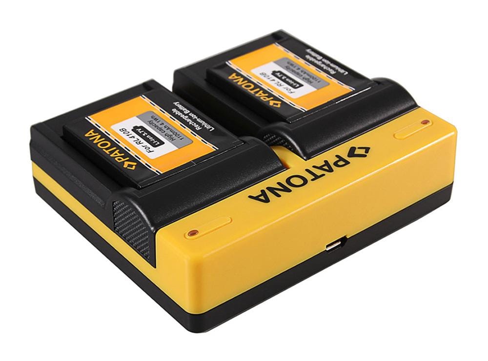 PATONA Dual Ladegerät für Rollei RL410B Actioncam 230 240 410 410B 420 inkl. Micro-USB Kabel PATONA Dual Ladegerät für Rollei RL410B Actioncam 230 240 410 410B 420 inkl. Micro-USB Kabel