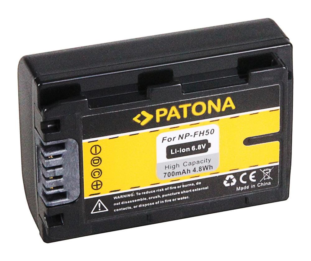 PATONA Akku für Sony NP-FH50 NP-FH60 NP-FH70 NP-FH100 Alpha A290 A390