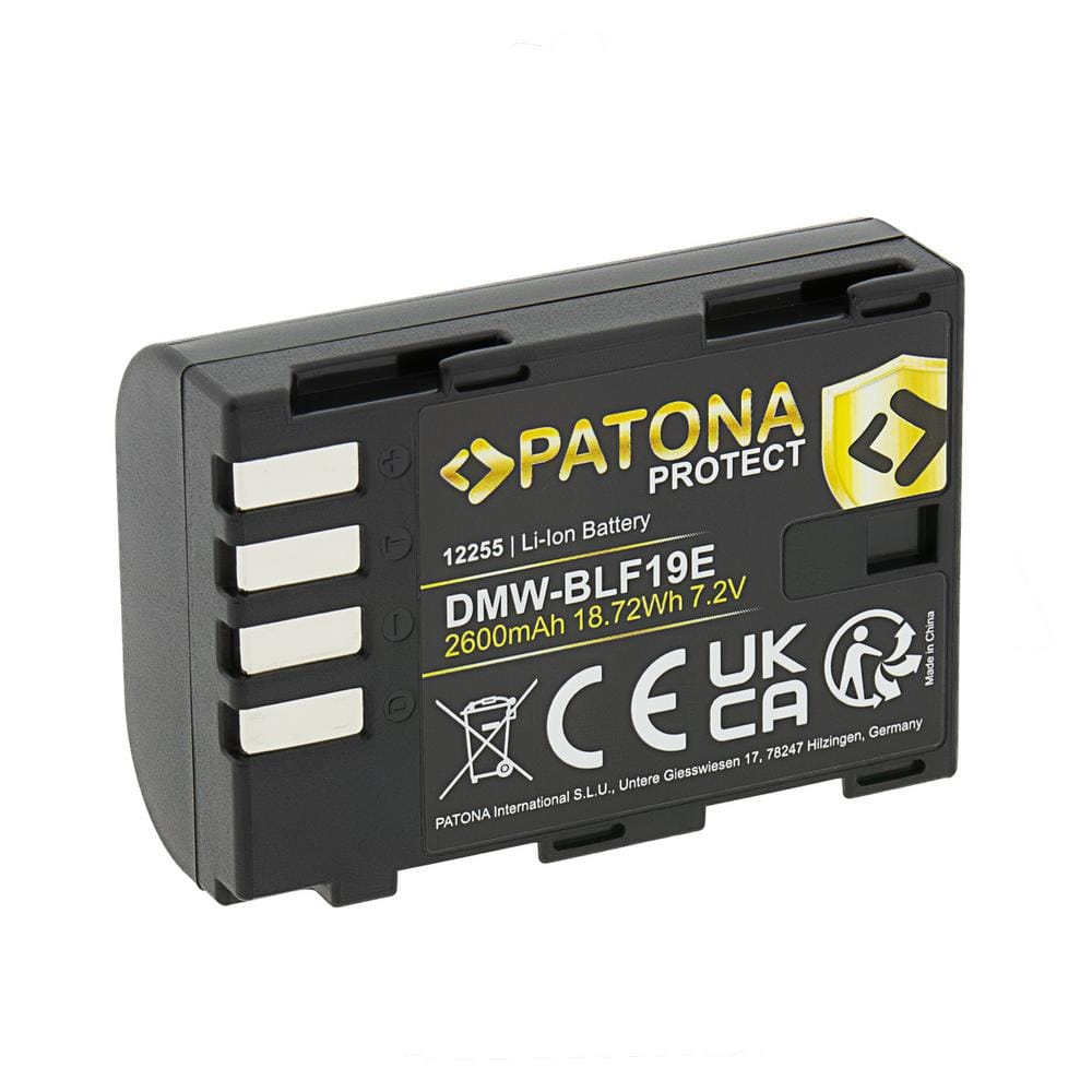 PATONA PROTECT Akku für Panasonic Lumix DMC‑GH3 GH3A GH4 DMW‑BLF19
