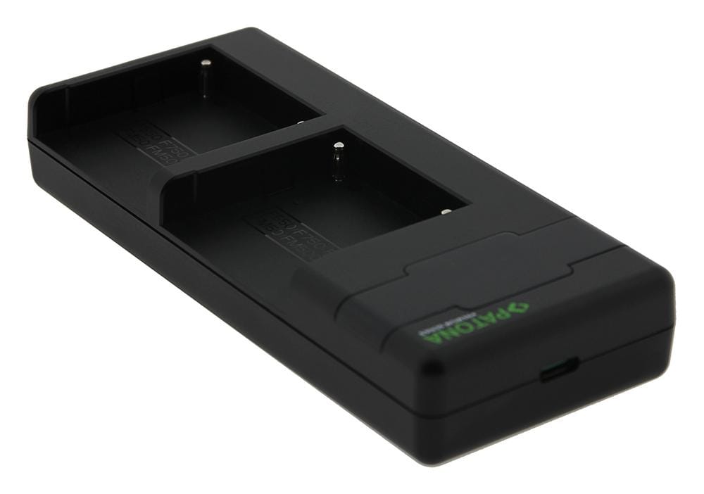 PATONA Premium Twin Performance PD Ladegerät für Sony F550 F750 F970 FM50 FM500H inkl. USB-C Kabel