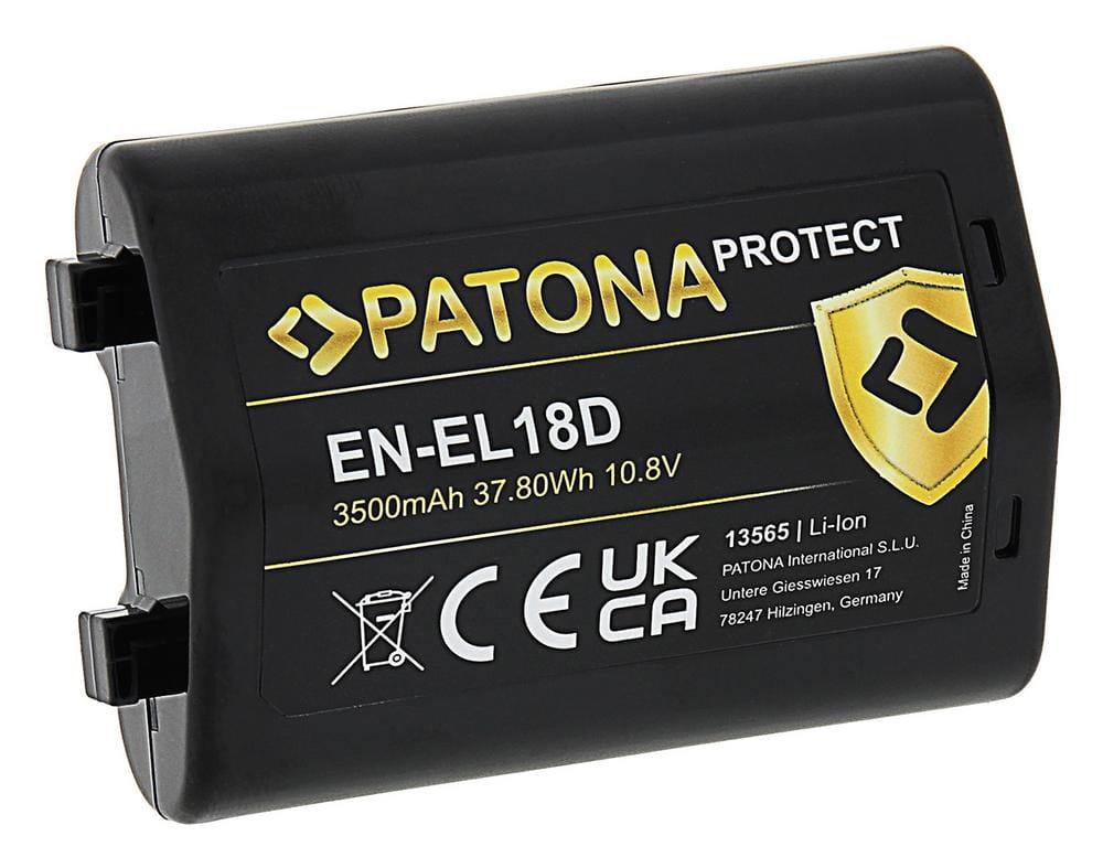 PATONA PROTECT Akku für Nikon Z9 D6 EN-EL18D mit hochwertigen LG-Zellen