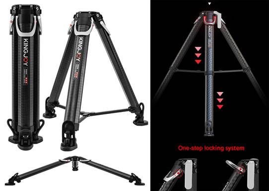 Video Stativ aus Carbon S9000 - Profi Stativ für Schwere Kameras