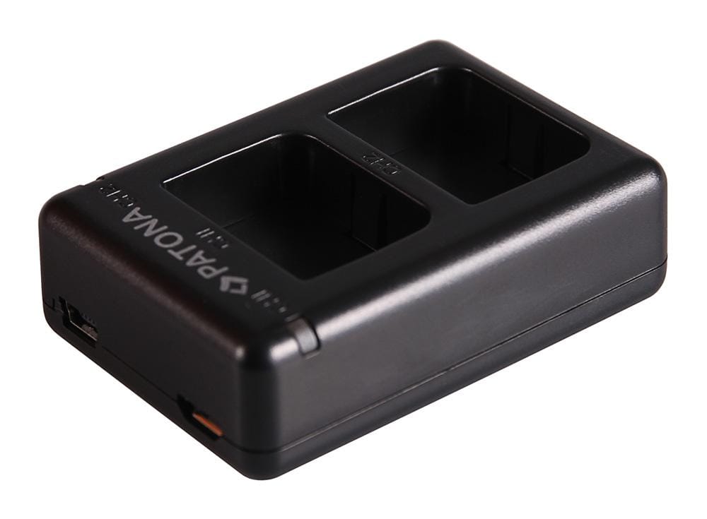 PATONA Dual Schnell-Ladegerät für Garmin Virb XE GMICP902624 inkl. Micro-USB Kabel