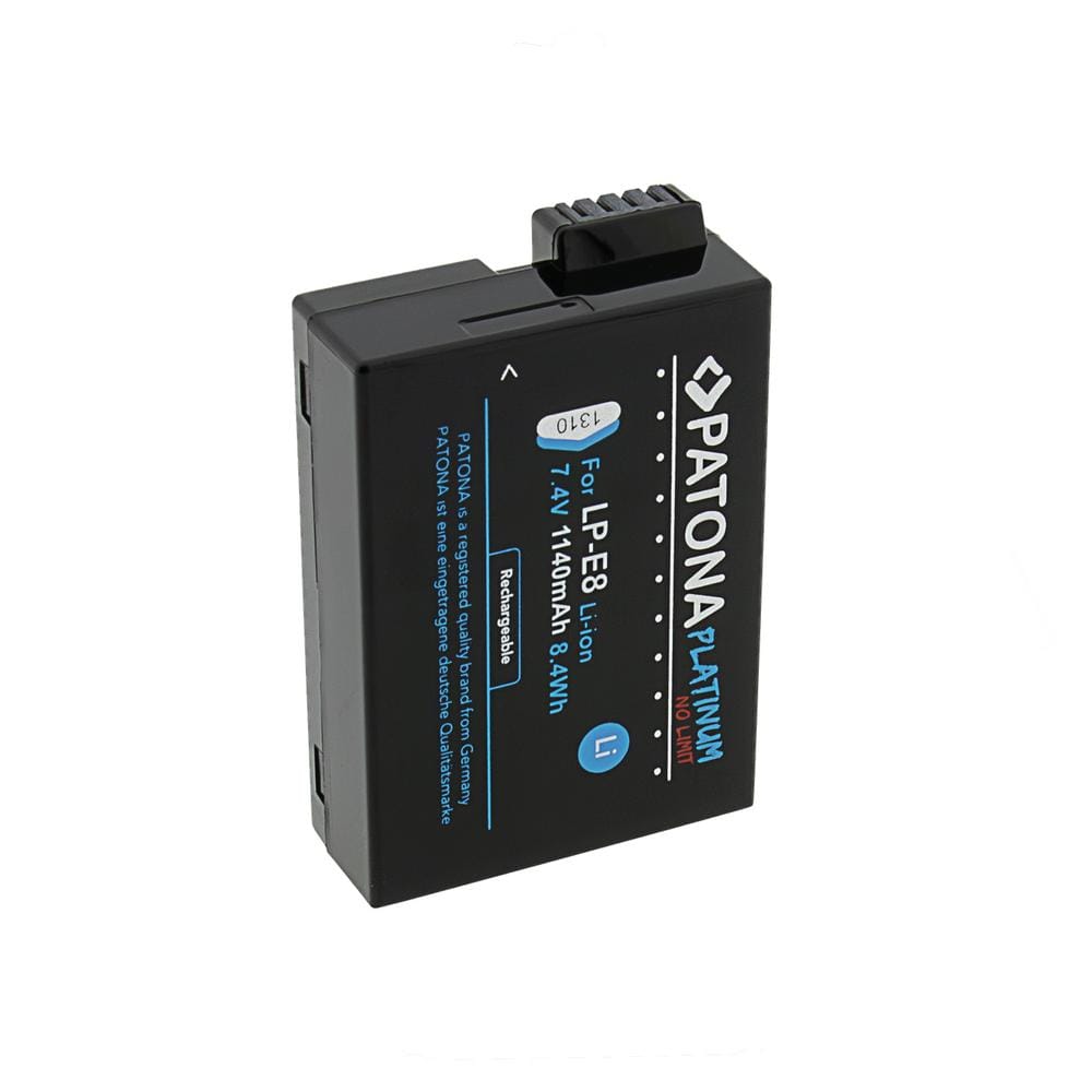 PATONA Platinum Akku für Canon EOS 550D 600D 650D 700D LPE8 LP-E8 LP-E8+