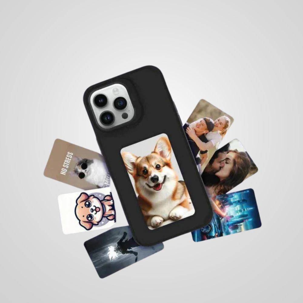 iPhone Hülle Case mit NFC-Display für individuelle Bildanzeige iPhone Hülle Case mit NFC-Display für individuelle Bildanzeige