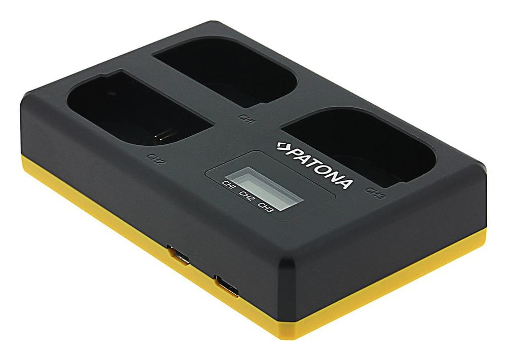PATONA USB Triple Ladegerät für Canon LP-E6 EOS 5D 60D 60Da 6D 7D EOS70D EOS-70D LP-E6 Mark II inkl. USB Type C Kabel PATONA USB Triple Ladegerät für Canon LP-E6 EOS 5D 60D 60Da 6D 7D EOS70D EOS-70D LP-E6 Mark II inkl. USB Type C Kabel