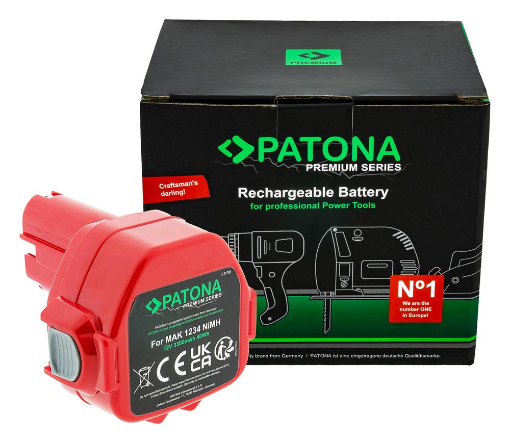 PATONA Premium Akku für Makita 1234 1050 4000 5093 6000 8000 1050D 1050DA 1050DRA PATONA Premium Akku für Makita 1234 1050 4000 5093 6000 8000 1050D 1050DA 1050DRA