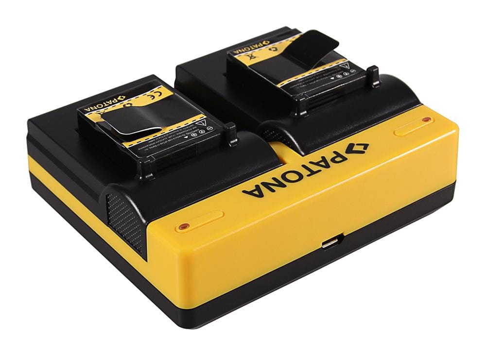 PATONA Dual Ladegerät für GoPro AHDBT-301 AHDBT-302 Hero 3 Hero 3+ inkl. Micro-USB Kabel PATONA Dual Ladegerät für GoPro AHDBT-301 AHDBT-302 Hero 3 Hero 3+ inkl. Micro-USB Kabel