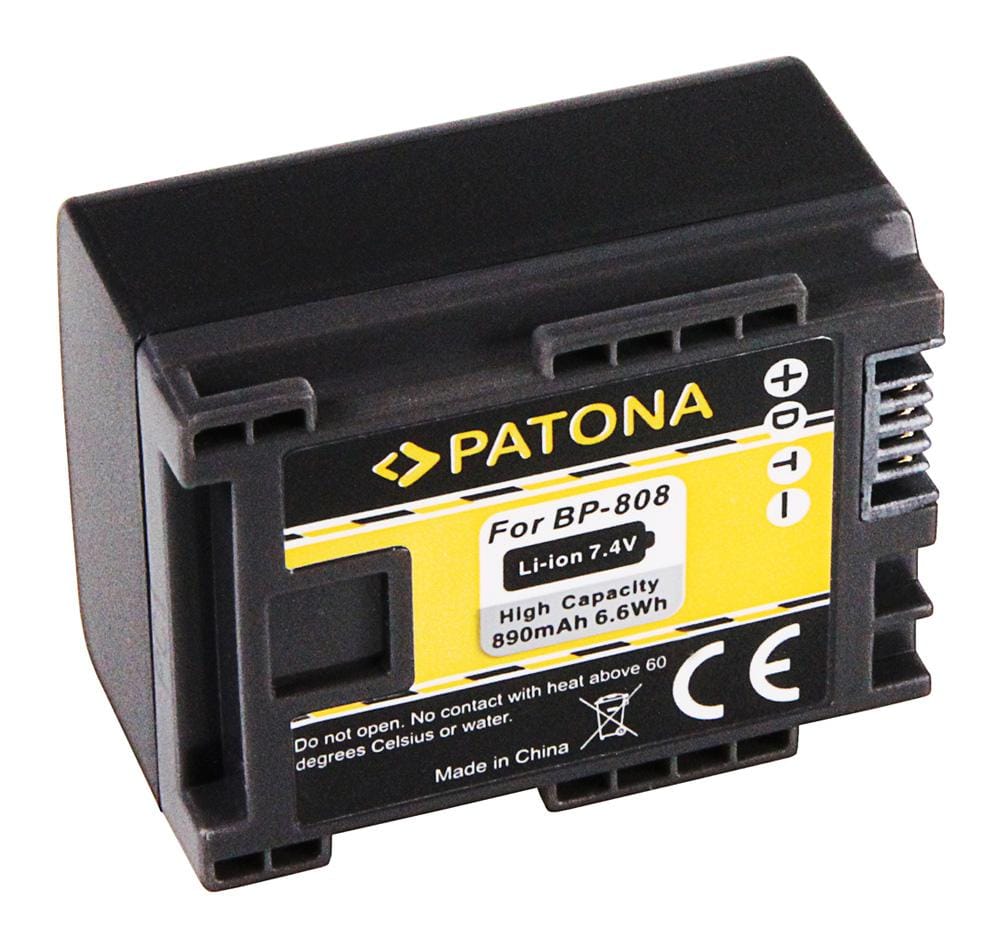 PATONA Akku für Canon BP819 BP827 BP808 BP809 HF100 HG-20 wireless