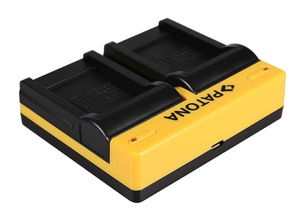 PATONA Dual Ladegerät für Canon SLB-10A Ixus 85 IS SLB-10A IXY DIGITAL 25 IS SLB-10A inkl. Micro-USB