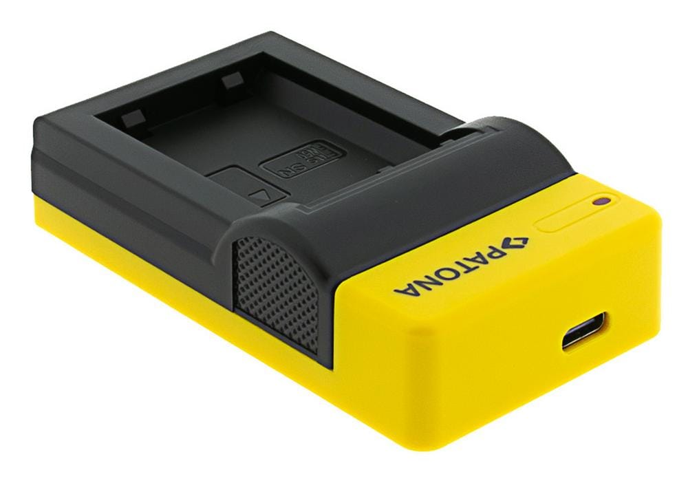 PATONA Slim USB Ladegerät mit USB-C Input für Sony NP-FW50 Akkus NEX 3 NEX 3C NEX 5 NEX 5A RX1R III DSC-RX