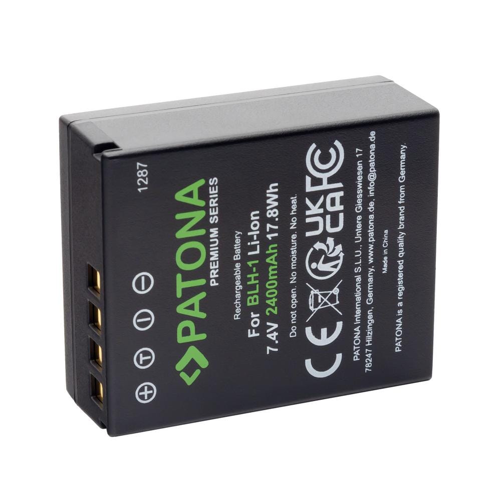PATONA Premium Akku volldecodiert für Olympus BLH-1 OM-D EM-1 Mark 2 EM-1 Mark II E-M1X