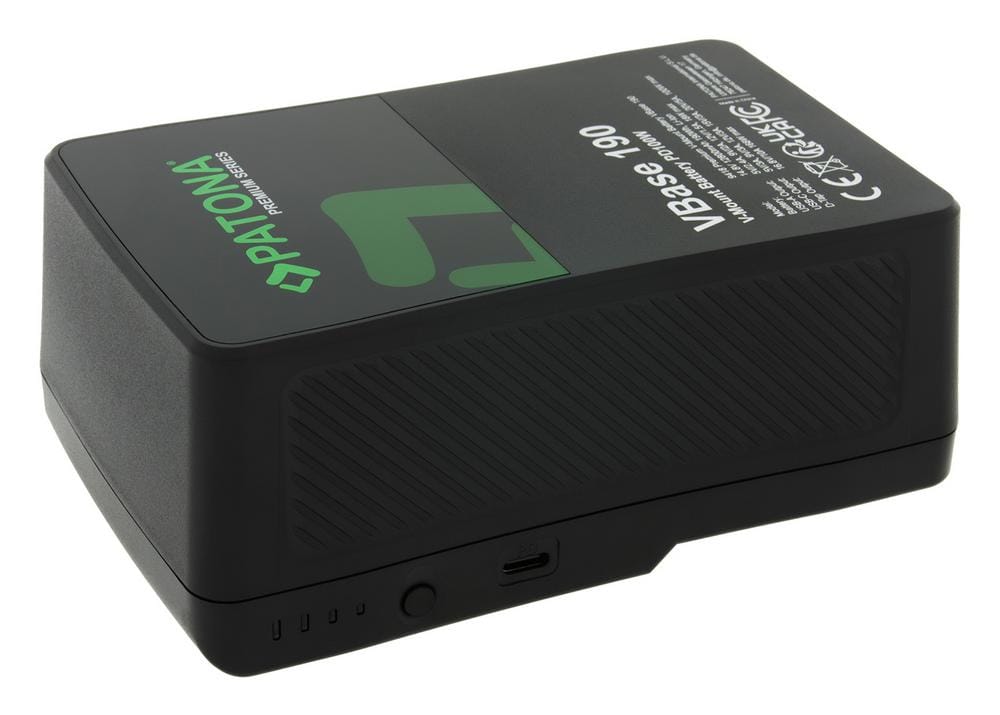 PATONA Premium V-Mount Akku VBase 190 PD 100W 190Wh USB-C USB-A D-Tap Samsung Zellen inkl. Hardcase PATONA Premium V-Mount Akku VBase 190 PD 100W 190Wh USB-C USB-A D-Tap Samsung Zellen inkl. Hardcase