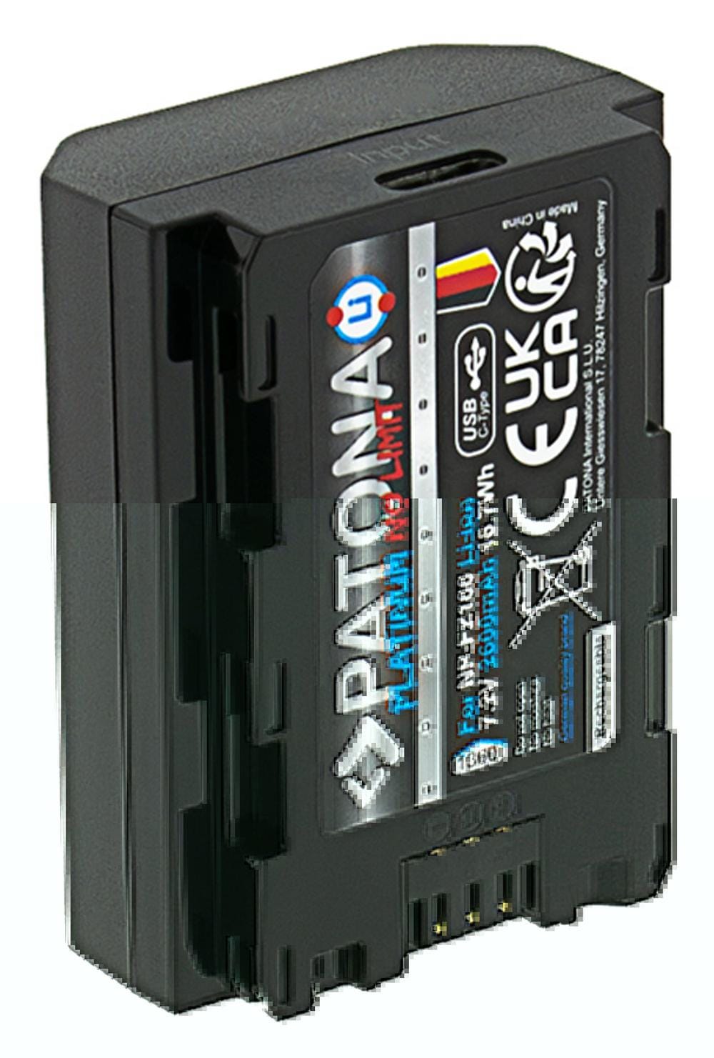 PATONA Platinum Akku mit USB-C Input für Sony NP-FZ100 A7 III A7M3 Alpha 7 III A7 R III A7RM3 Alpha 7 PATONA Platinum Akku mit USB-C Input für Sony NP-FZ100 A7 III A7M3 Alpha 7 III A7 R III A7RM3 Alpha 7