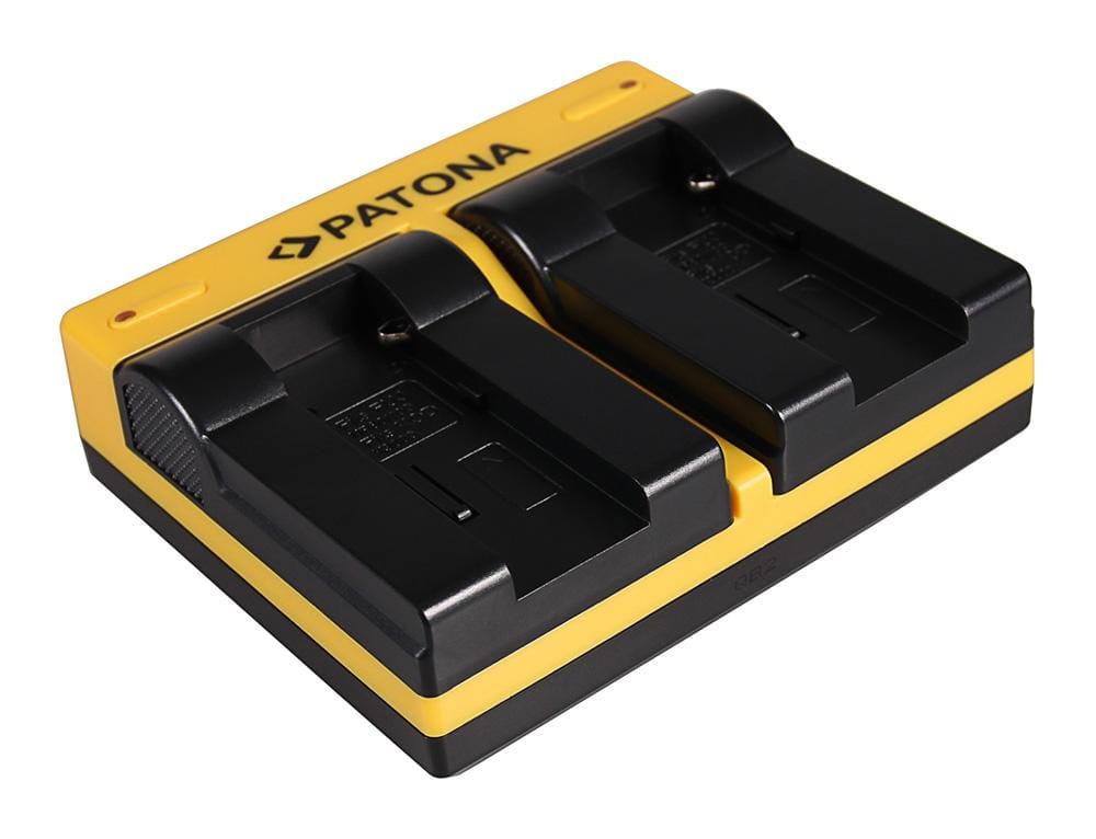PATONA Dual Ladegerät für Fuji NP-80 RDC RDC1500 RDC-1500 RDC6000 RDC-6000 RDC7 RDC-7 inkl. Micro‑USB