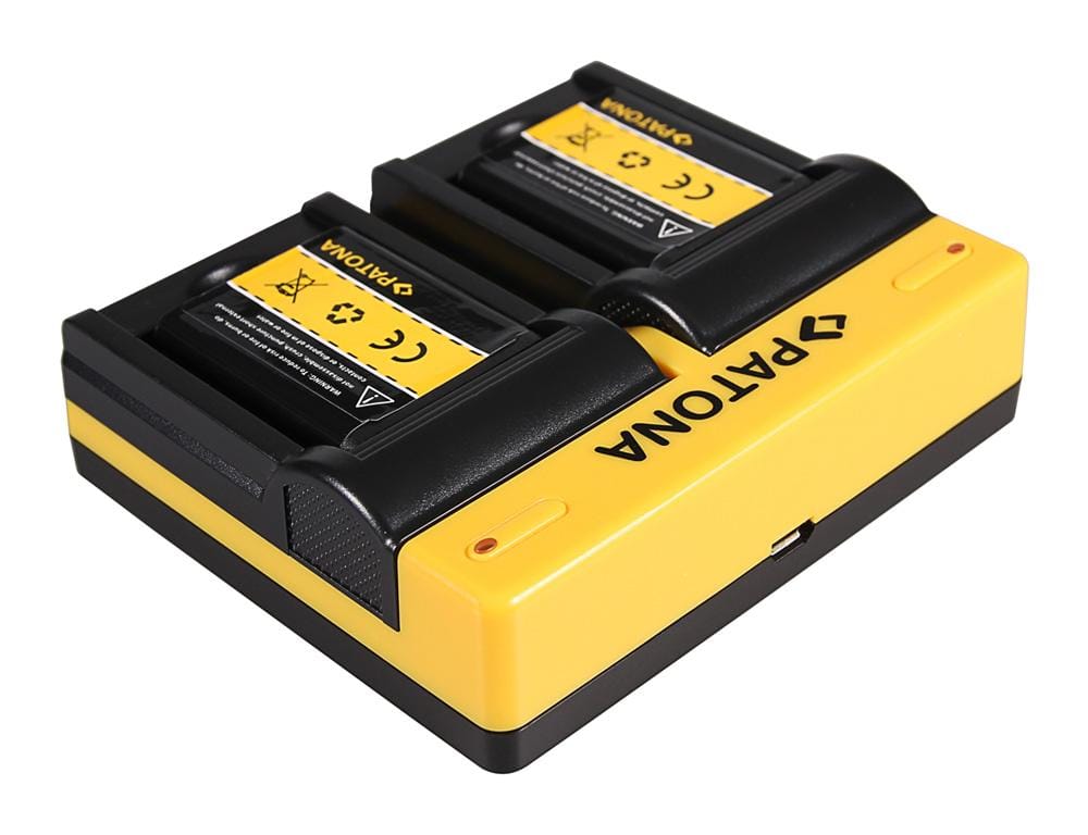 PATONA Dual Ladegerät für Samsung BP88B MV900 MV900F inkl. Micro-USB Kabel