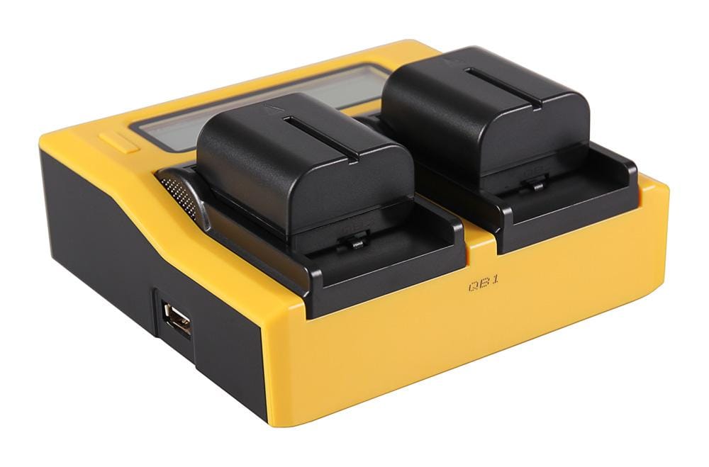 PATONA Dual LCD USB Ladegerät für JVC BNVF707 BN-VF707 BNVF707U BN-VF707U