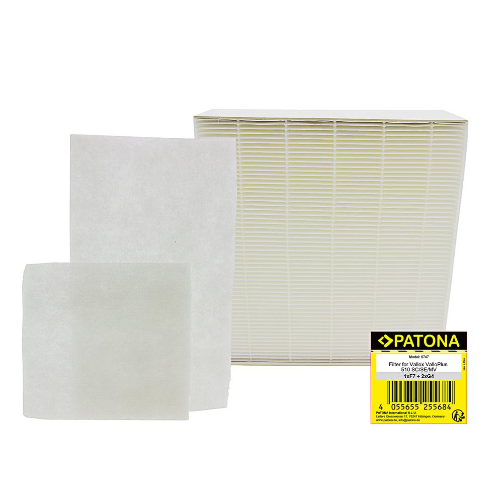 PATONA Filter 2x G4 und 1x F7 für Lüftungsanlage Vallox ValloPlus 510 SC SE MV PATONA Filter 2x G4 und 1x F7 für Lüftungsanlage Vallox ValloPlus 510 SC SE MV