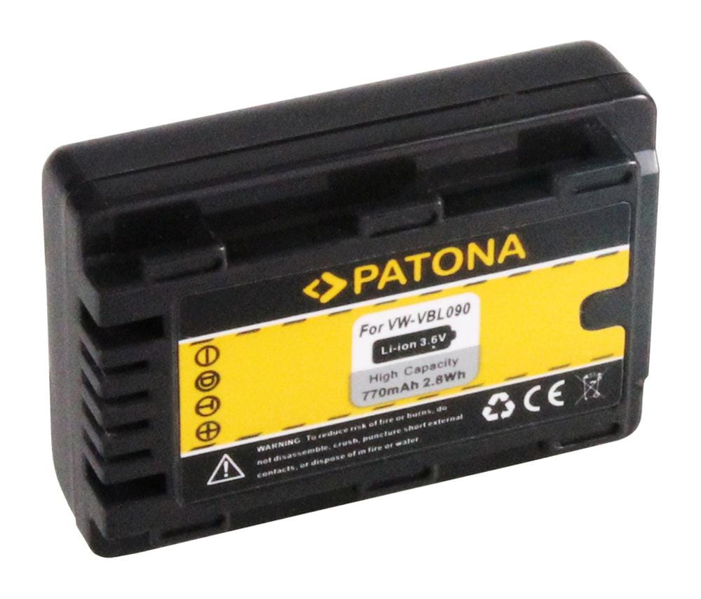 PATONA Akku für Panasonic HDC-SDX SDR-S50 T50 VW-VBL090E-K VBL090 PATONA Akku für Panasonic HDC-SDX SDR-S50 T50 VW-VBL090E-K VBL090