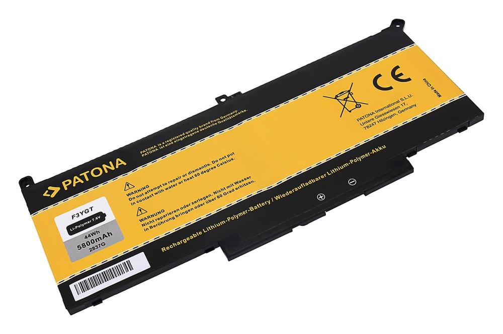 PATONA Laptop-Akku für Dell Latitude E7280 E7380 E7390 E7480 7290 7390 7480 F3YGT PATONA Laptop-Akku für Dell Latitude E7280 E7380 E7390 E7480 7290 7390 7480 F3YGT