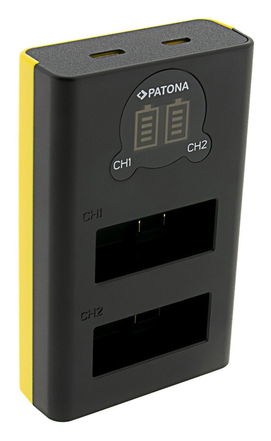 PATONA Dual LCD USB Ladegerät für GoPro Hero 13 PATONA Dual LCD USB Ladegerät für GoPro Hero 13