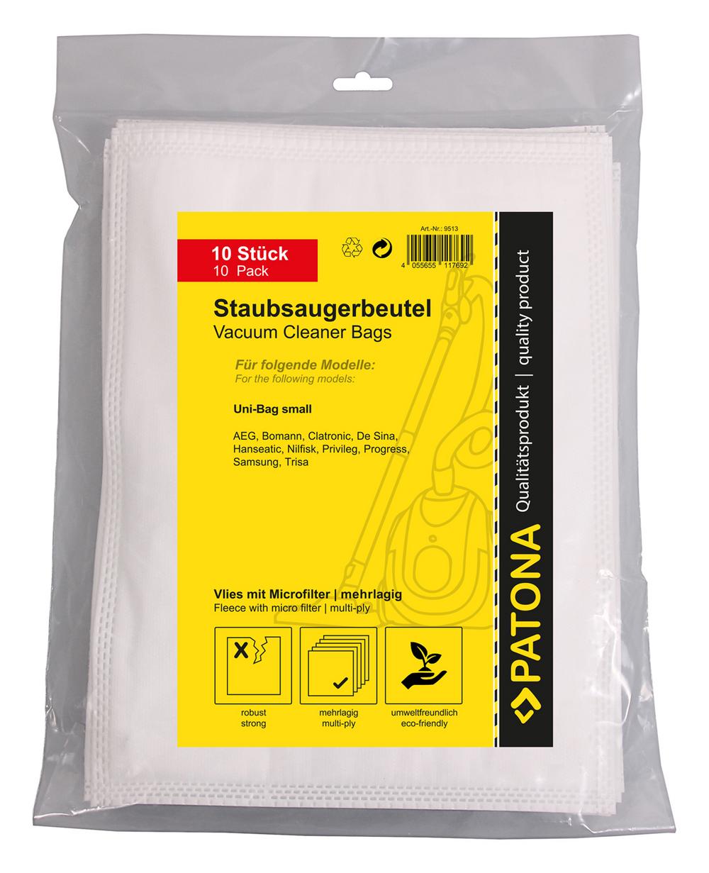 PATONA 10 Staubsaugerbeutel Vlies mehrlagig inkl. Microfilter für AEG Größe 50 PATONA 10 Staubsaugerbeutel Vlies mehrlagig inkl. Microfilter für AEG Größe 50